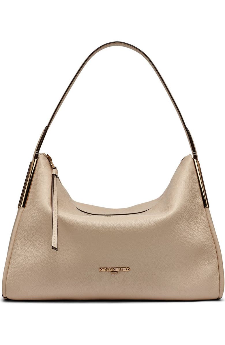 KARL LAGERFELD PARIS Valerie Hobo, Main, color, Brie