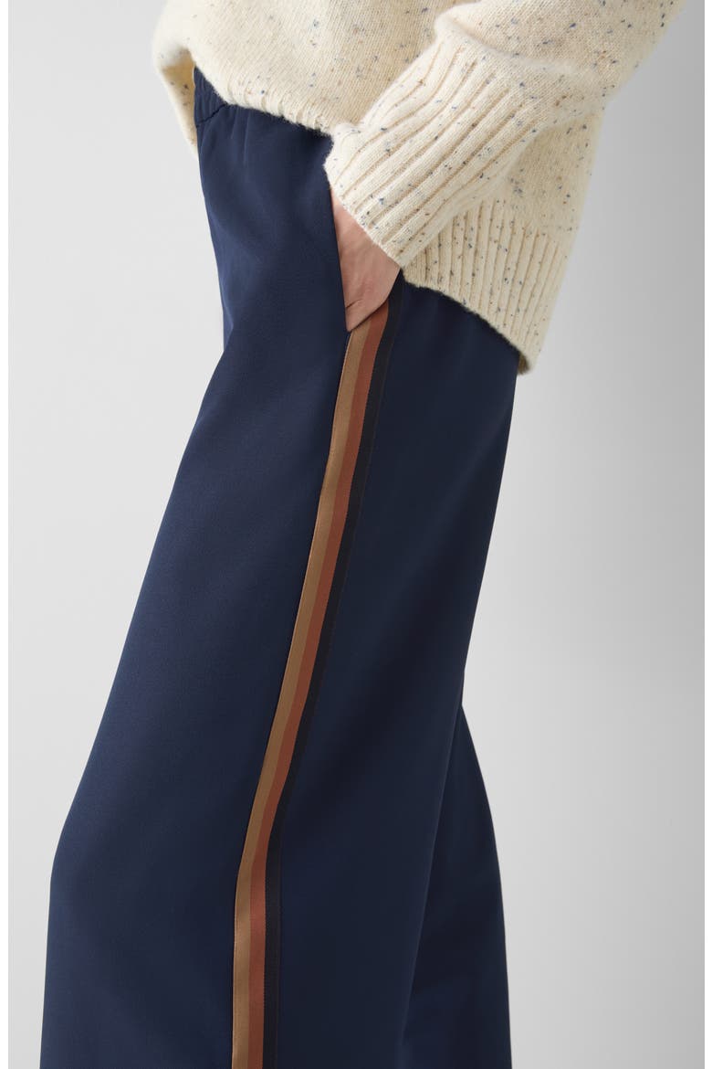 Cecile Stripe Wide Leg Pants, Alternate, color, NAVY MULTI