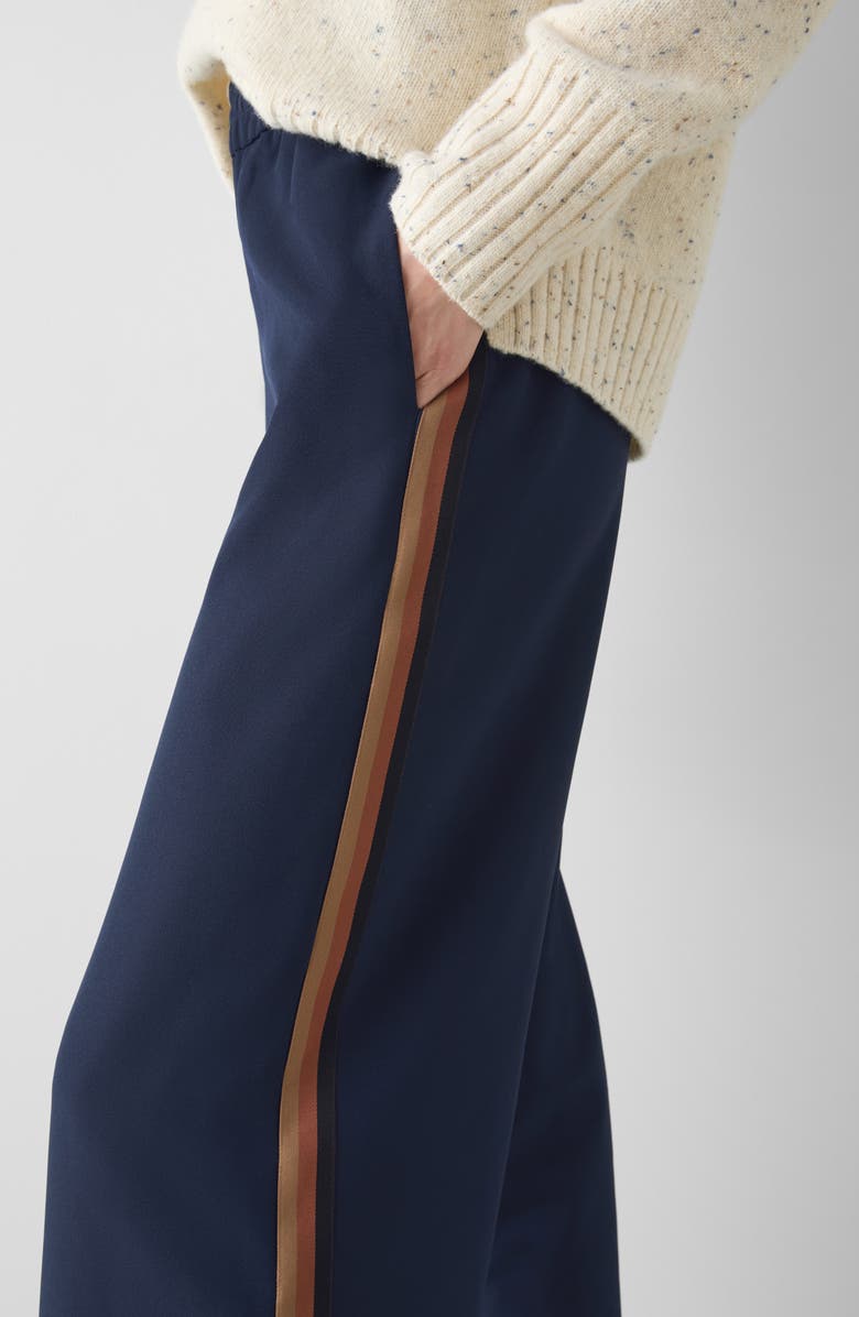 LK Bennett Cecile Stripe Wide Leg Pants, Alternate, color, Navy Multi