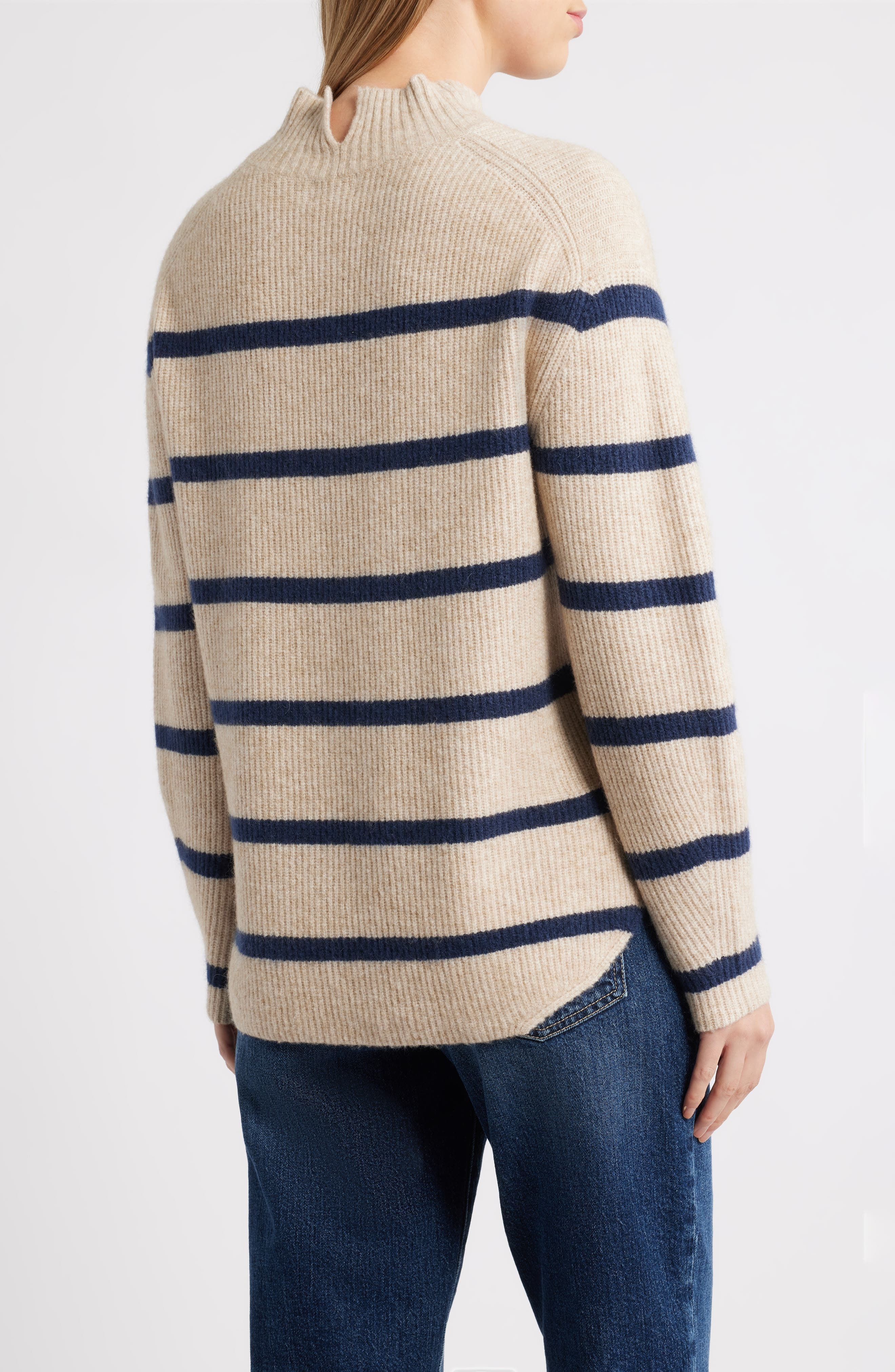 Shirttail Mock Neck Sweater - image 4