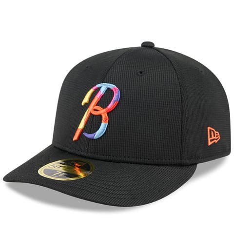 Men's New Era Black Baltimore Orioles City Connect Batting Practice Low Profile 59FIFTY Fitted Hat