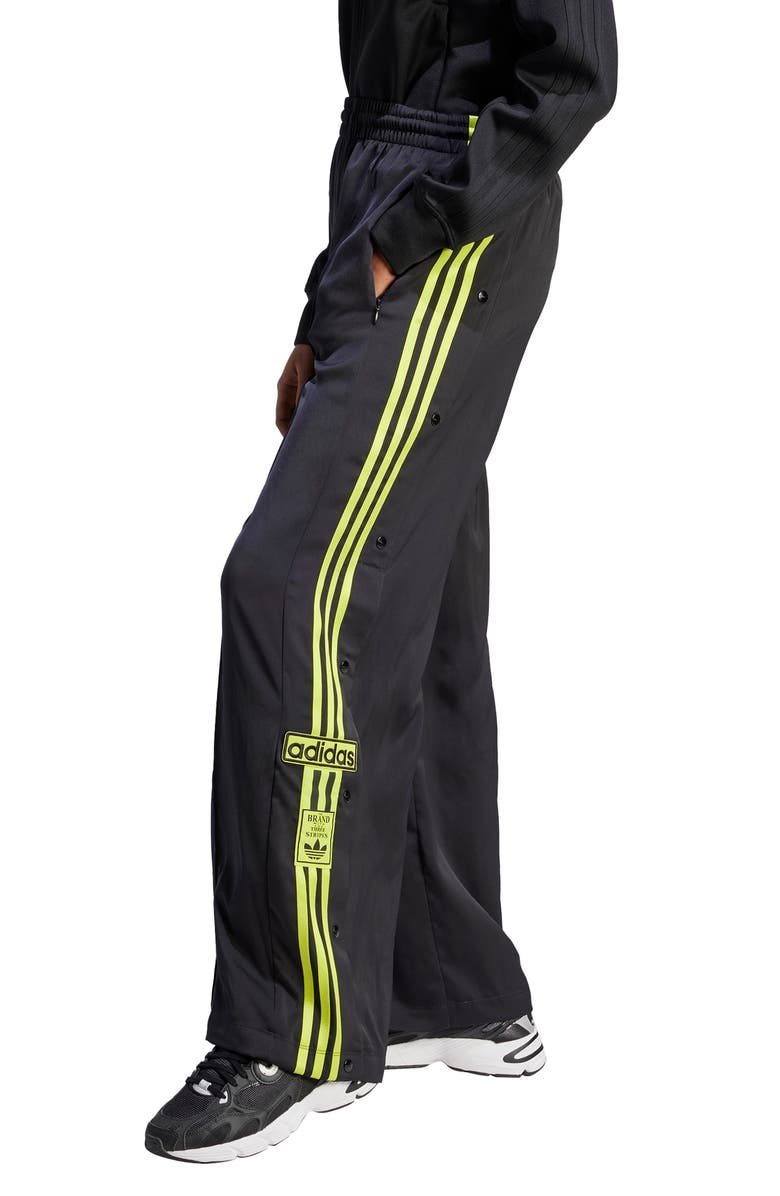 adidas Originals Adibreak Wide Leg Satin Track Pants, Alternate, color,