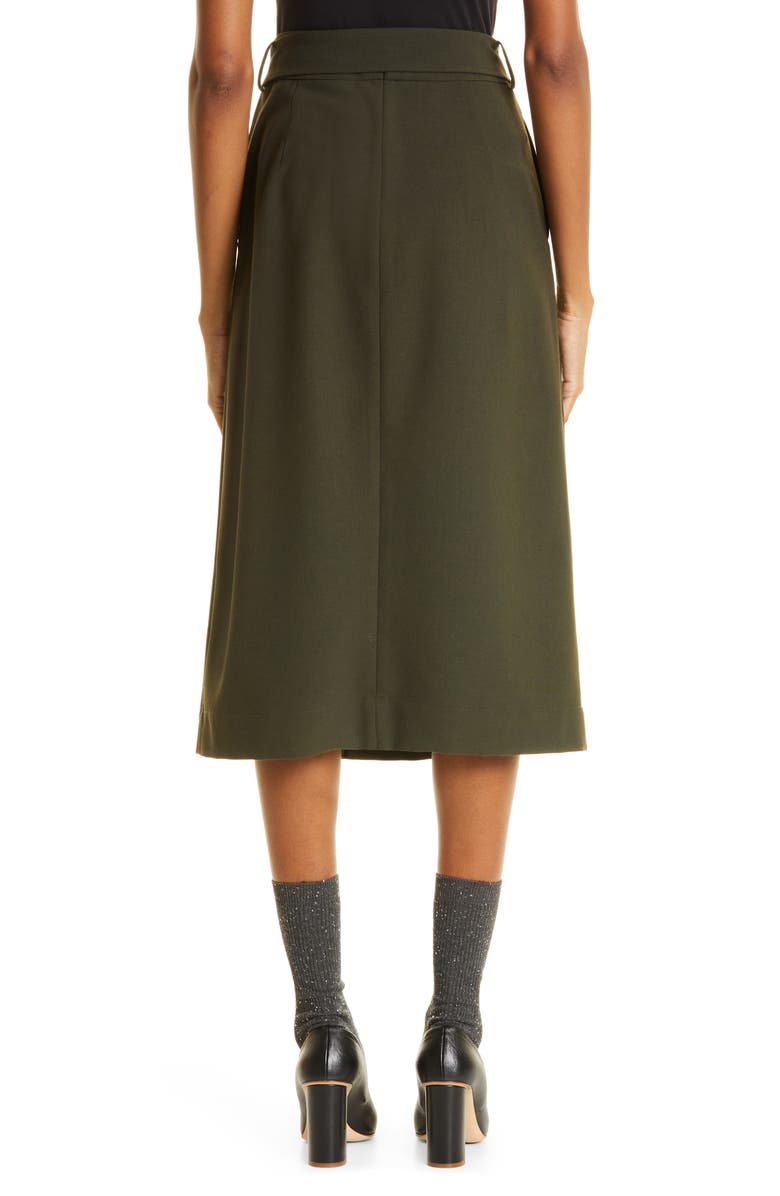 JASON WU Belted Side Slit Skirt, Alternate, color, Deep Rosemary