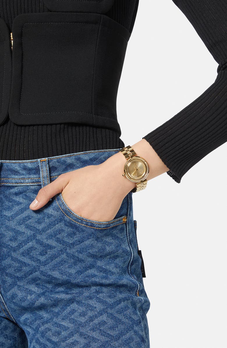 Versace Virtus Infinity Bracelet Watch, 34mm, Alternate, color,