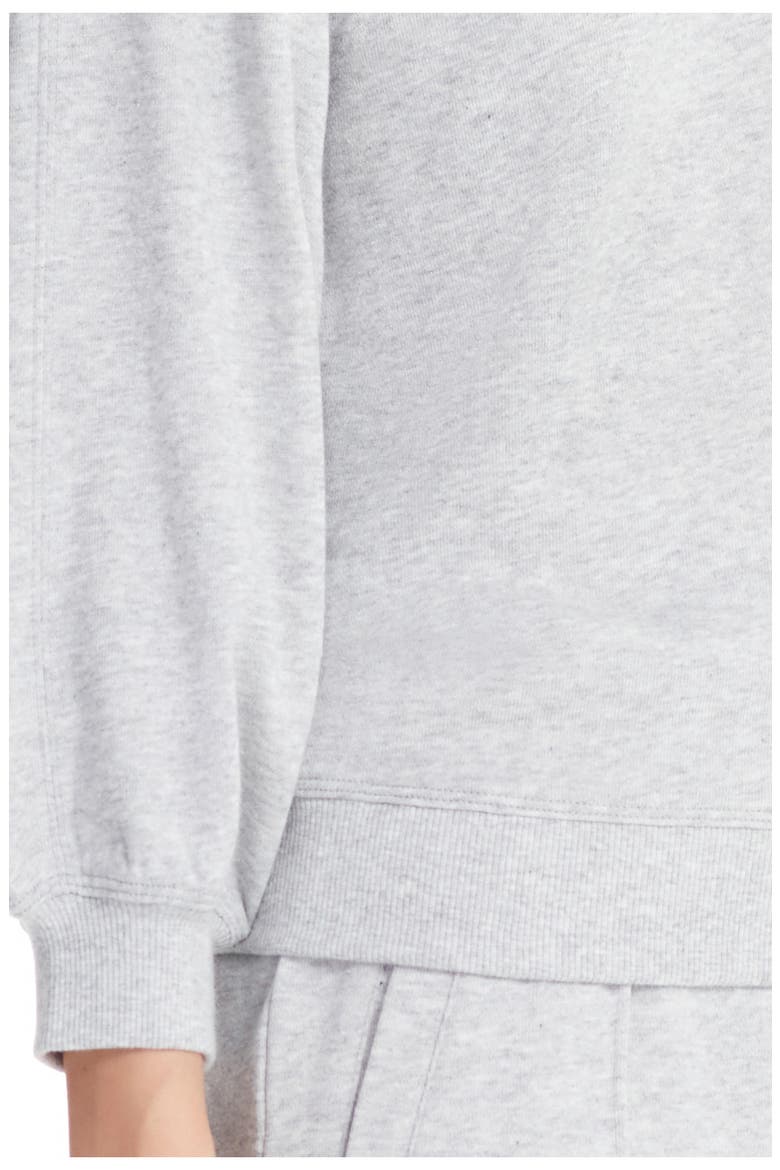 Puffed 3/4 Sleeve Pullover, Alternate, color, VAPOR HEATHER