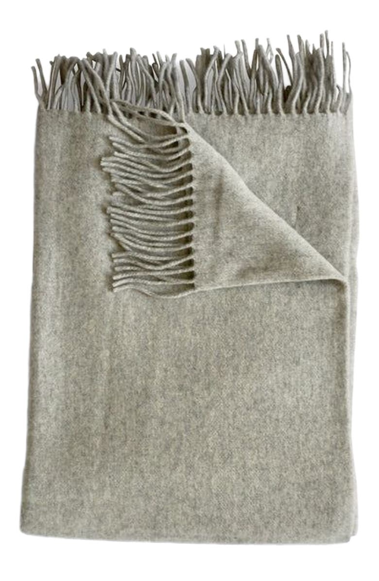 Evangeline Cashmere Throw - Cobblestone, Main, color, Cobblestone