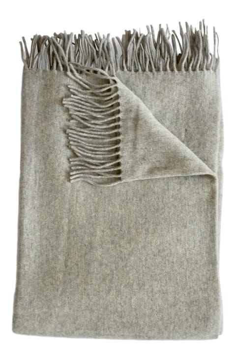 Cashmere Throw - Cobblestone