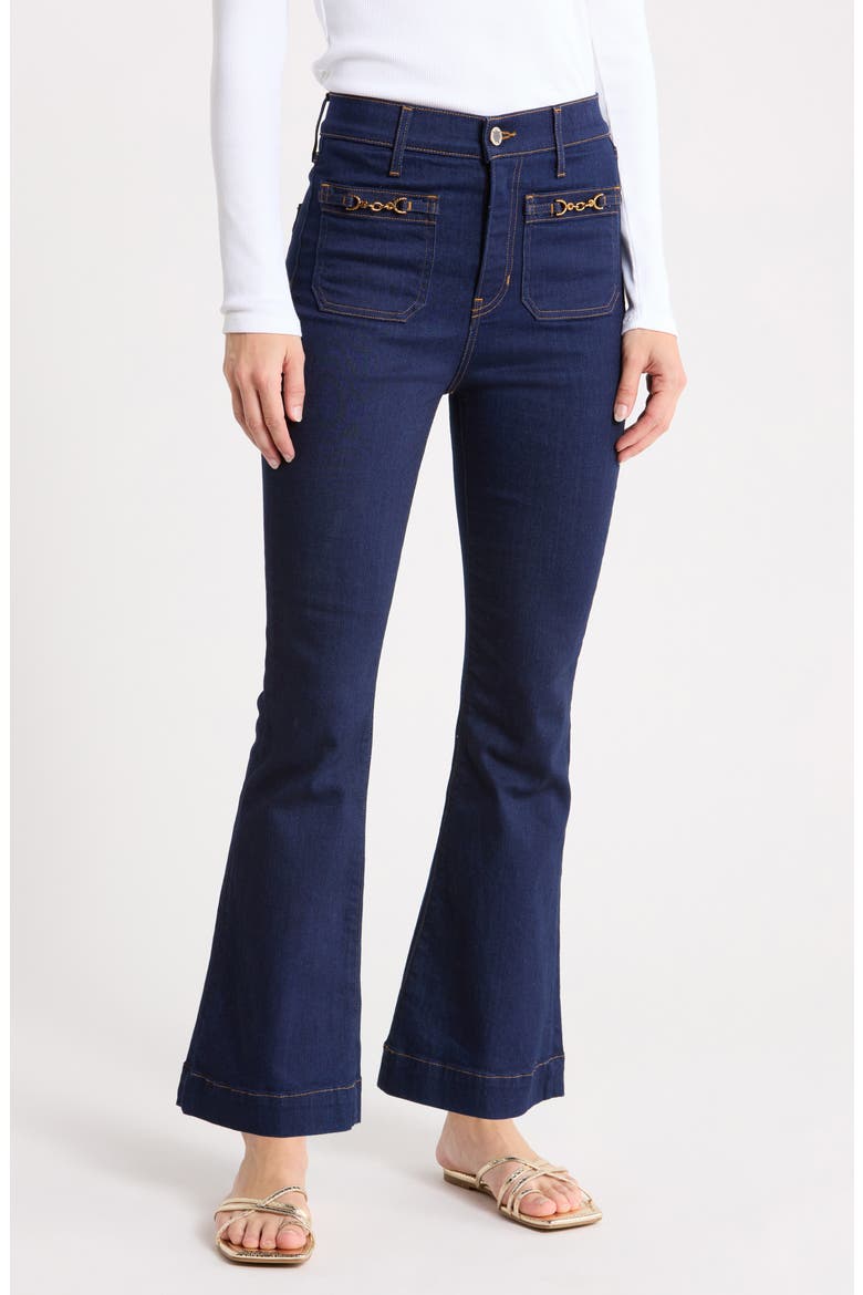 Carson High Waist Ankle Flare Jeans, Main, color, INDIGO RINSE