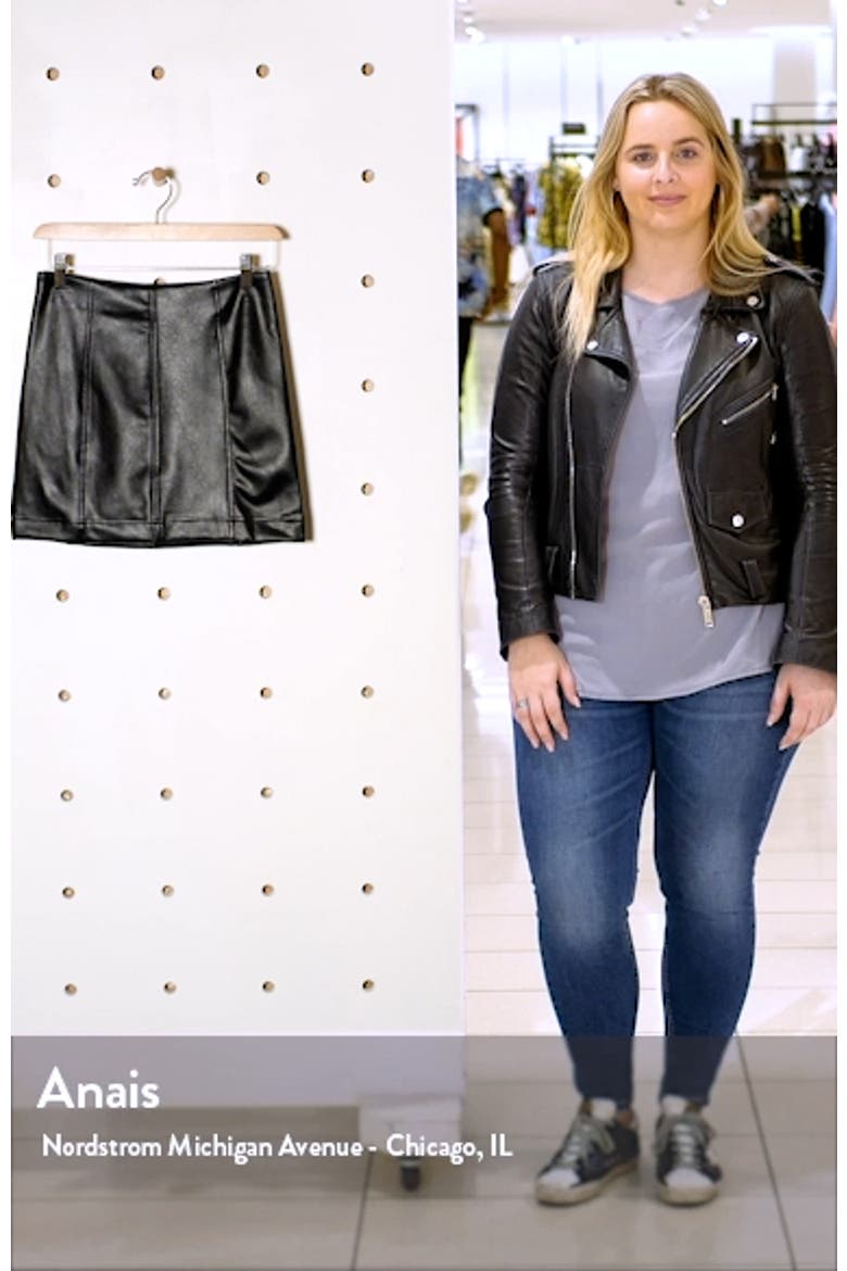Faux Leather Miniskirt video