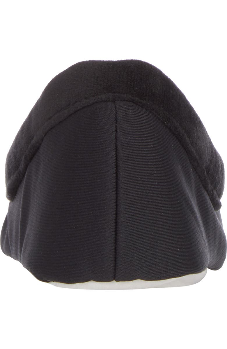 ISOTONER Ivy Velour Slipper, Alternate, color, Black