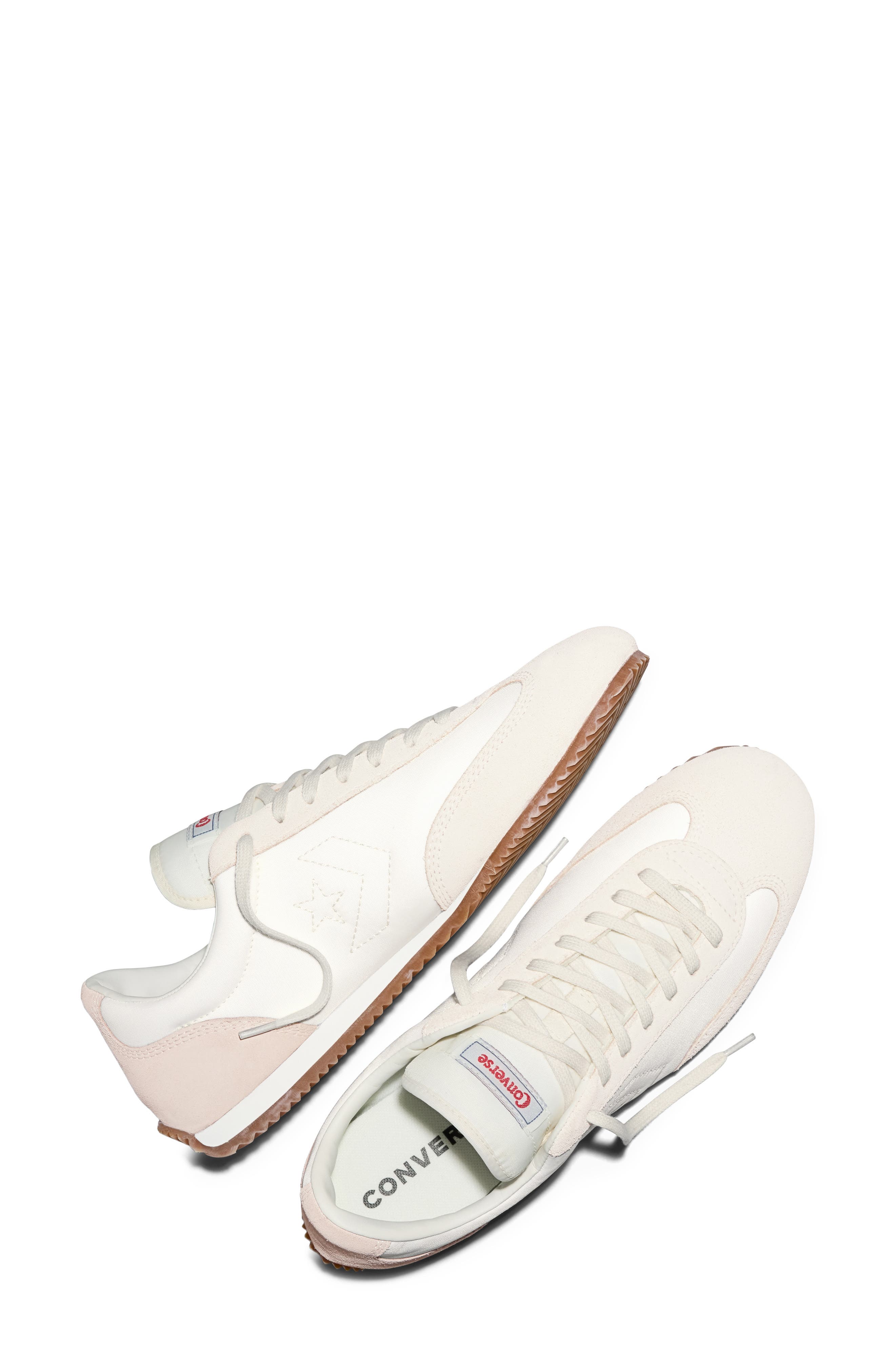 Converse Gender Inclusive Jogger Sneaker, Alternate, color, Egret/ Classic Ecru