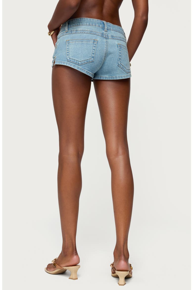Jagger Low Rise Denim Shorts, Alternate, color, LIGHT-BLUE