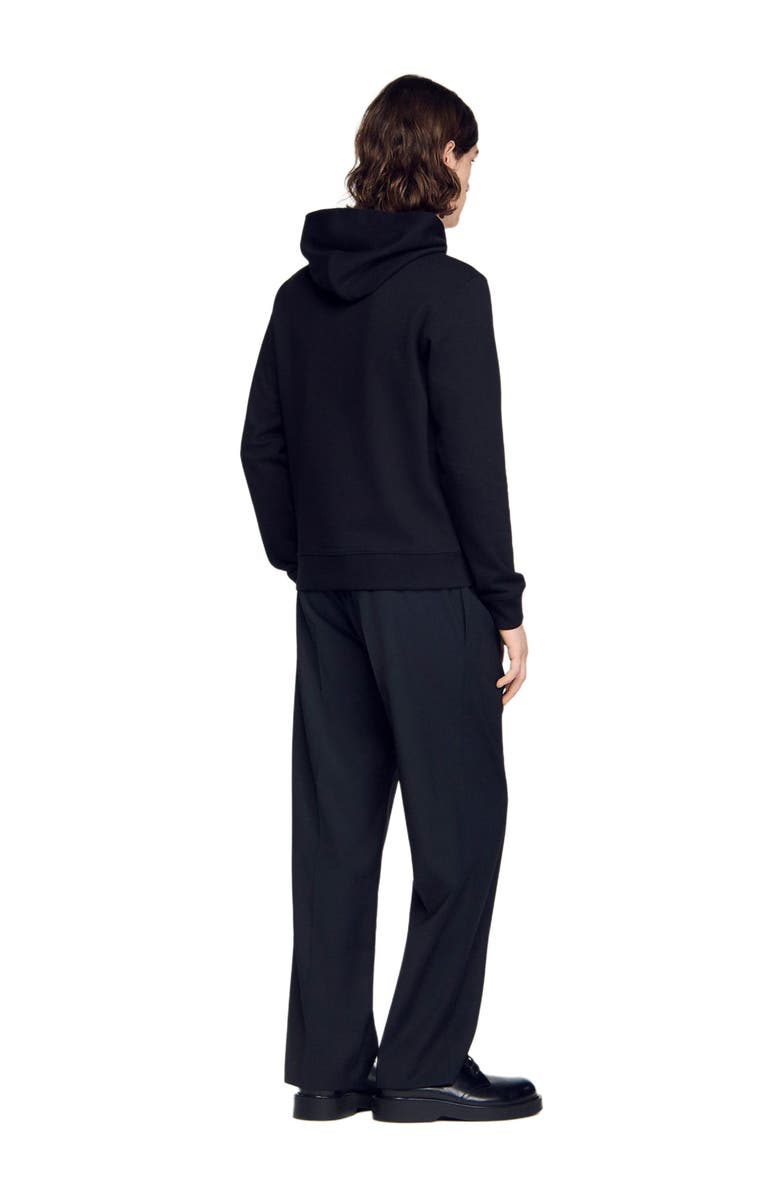 SANDRO Logo sweatshirt, Alternate, color, Black