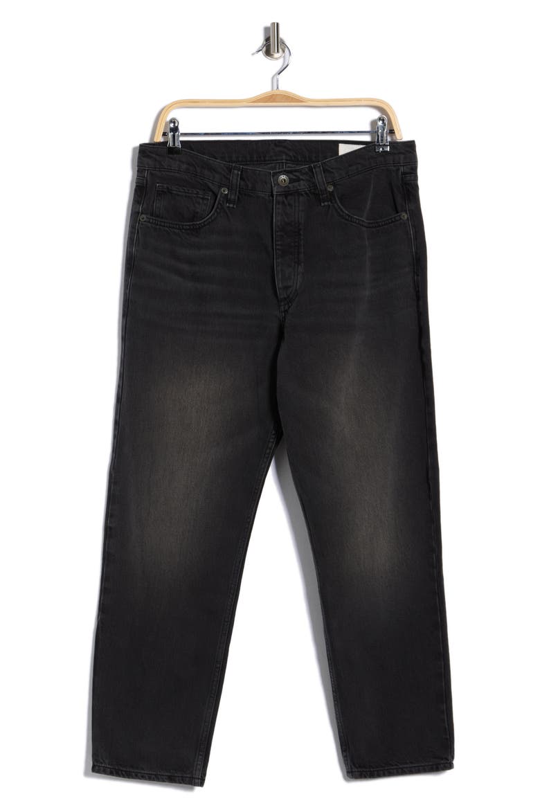 Brady Straight Leg Jeans, Alternate, color, WASHED BLACK