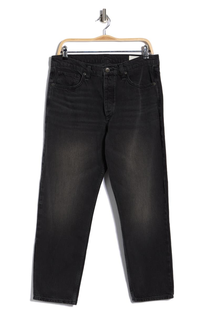 rag & bone Brady Straight Leg Jeans, Alternate, color, Washed Black