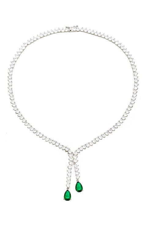 Evelyn Cubic Zirconia Tennis Y-Necklace