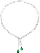 EYE CANDY LOS ANGELES Evelyn Cubic Zirconia Tennis Y-Necklace