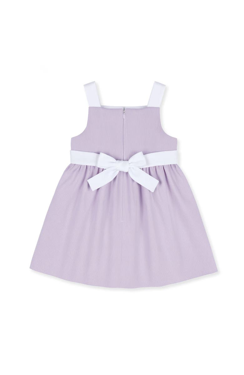 Florence Eiseman Pincord Dress with Flowers, Alternate, color, Lavender/White