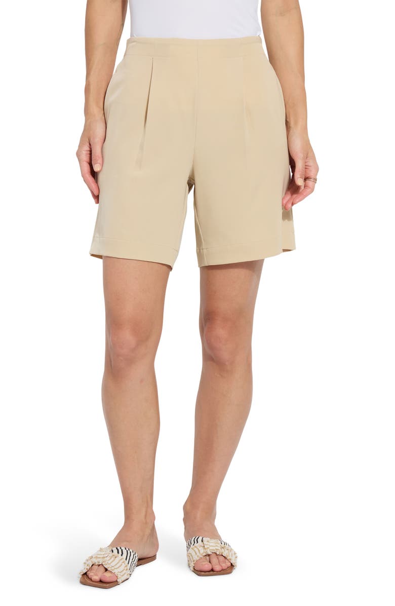 Lysse Dia Pleated Shorts, Main, color, Raffia