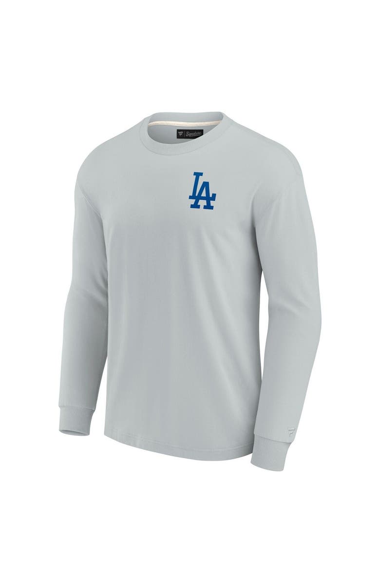 Fanatics Signature Unisex Fanatics Signature Gray Los Angeles Dodgers Elements Super Soft Long Sleeve T-Shirt, Alternate, color, Gray
