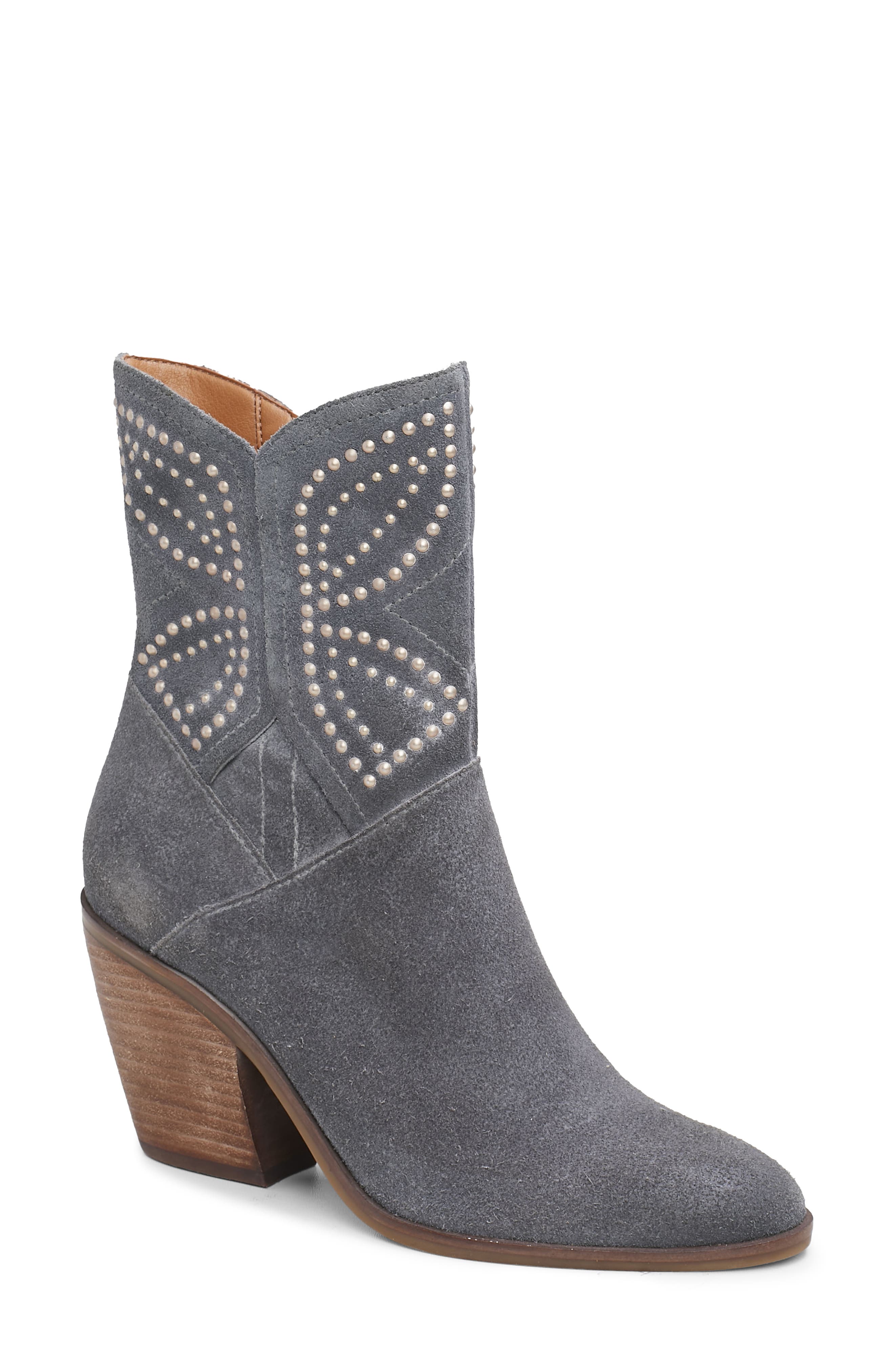 Lucky Brand Lakelon Studded Western Boot, Main, color, 