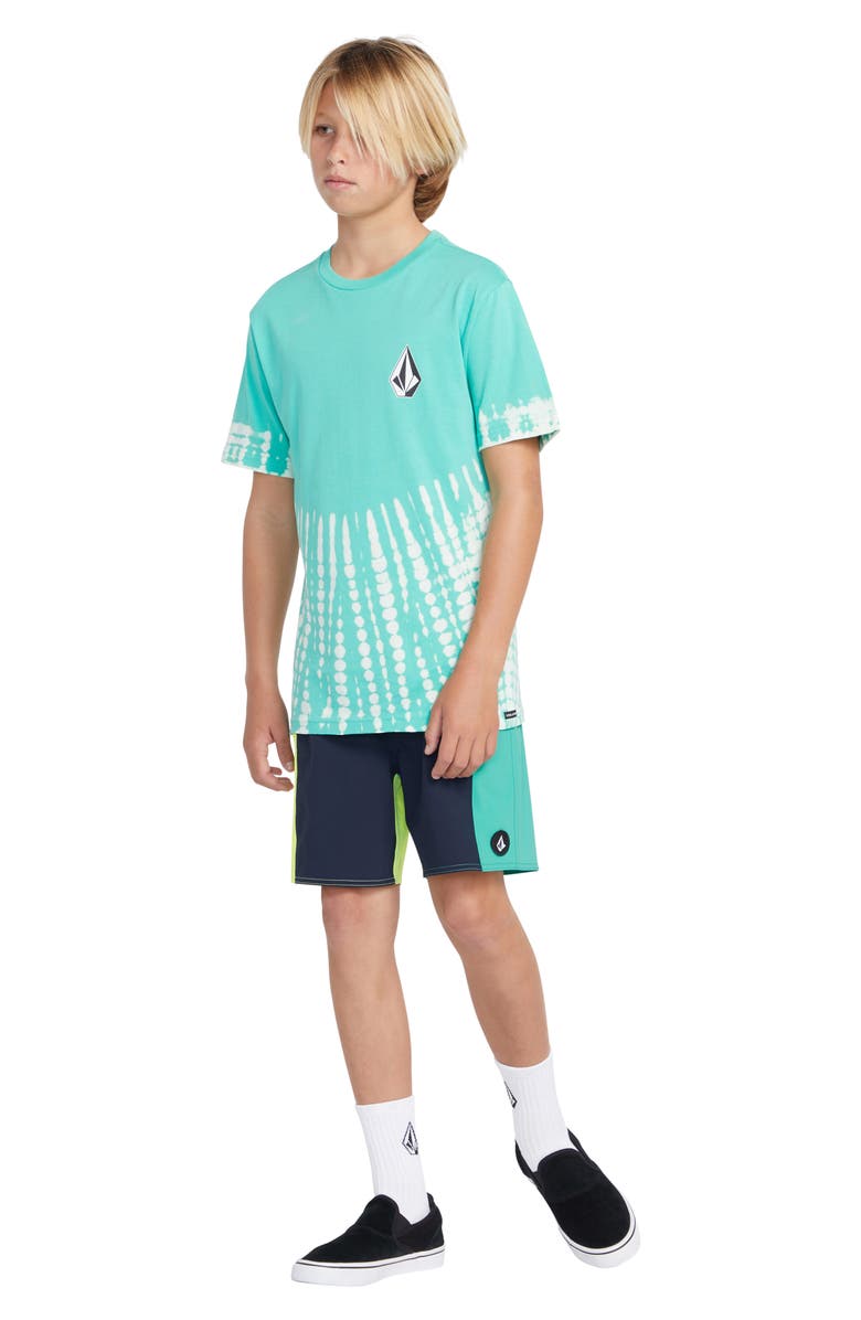 Volcom Kids' Lido Liberator Swim Trunks, Alternate, color, Navy