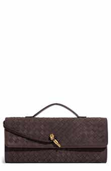 Adornia Woven Faux Leather Baguette Bag