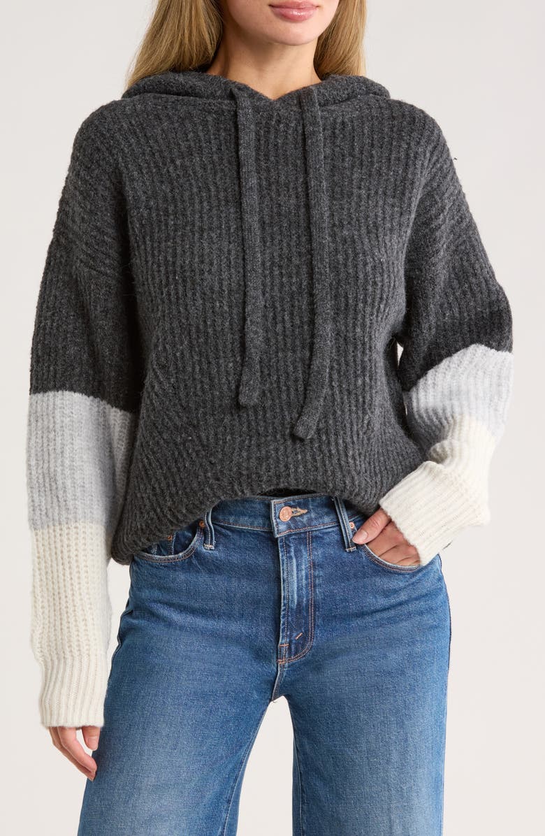 FRNCH Nilo Turtleneck Sweater, Main, color, Gris