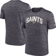 Nike Men's Nike Black New Orleans Saints Sideline Velocity Athletic Stack Performance T-Shirt