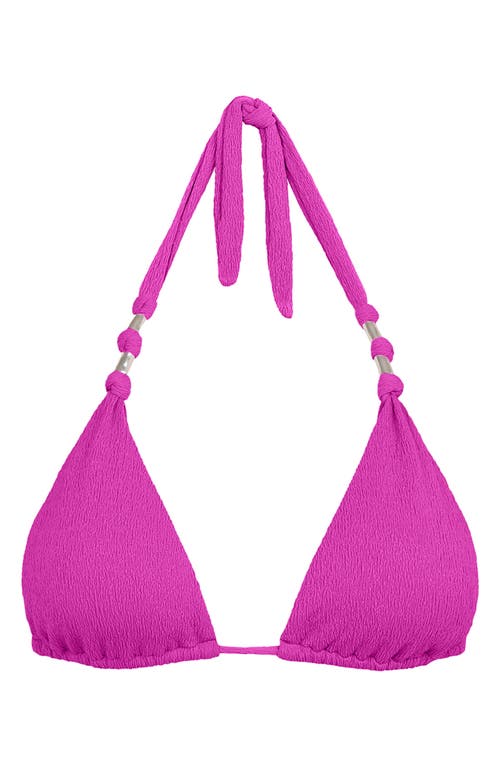 Vix Paula Hermanny Paula Firenze Triangle Bikini Top In Pink