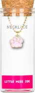 Little Miss Zoe Paw Charm Necklace in Gift Bottle
