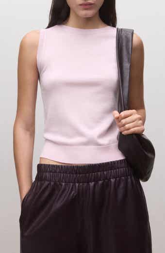 Lorito Sleeveless Rib Trim Wool Sweater