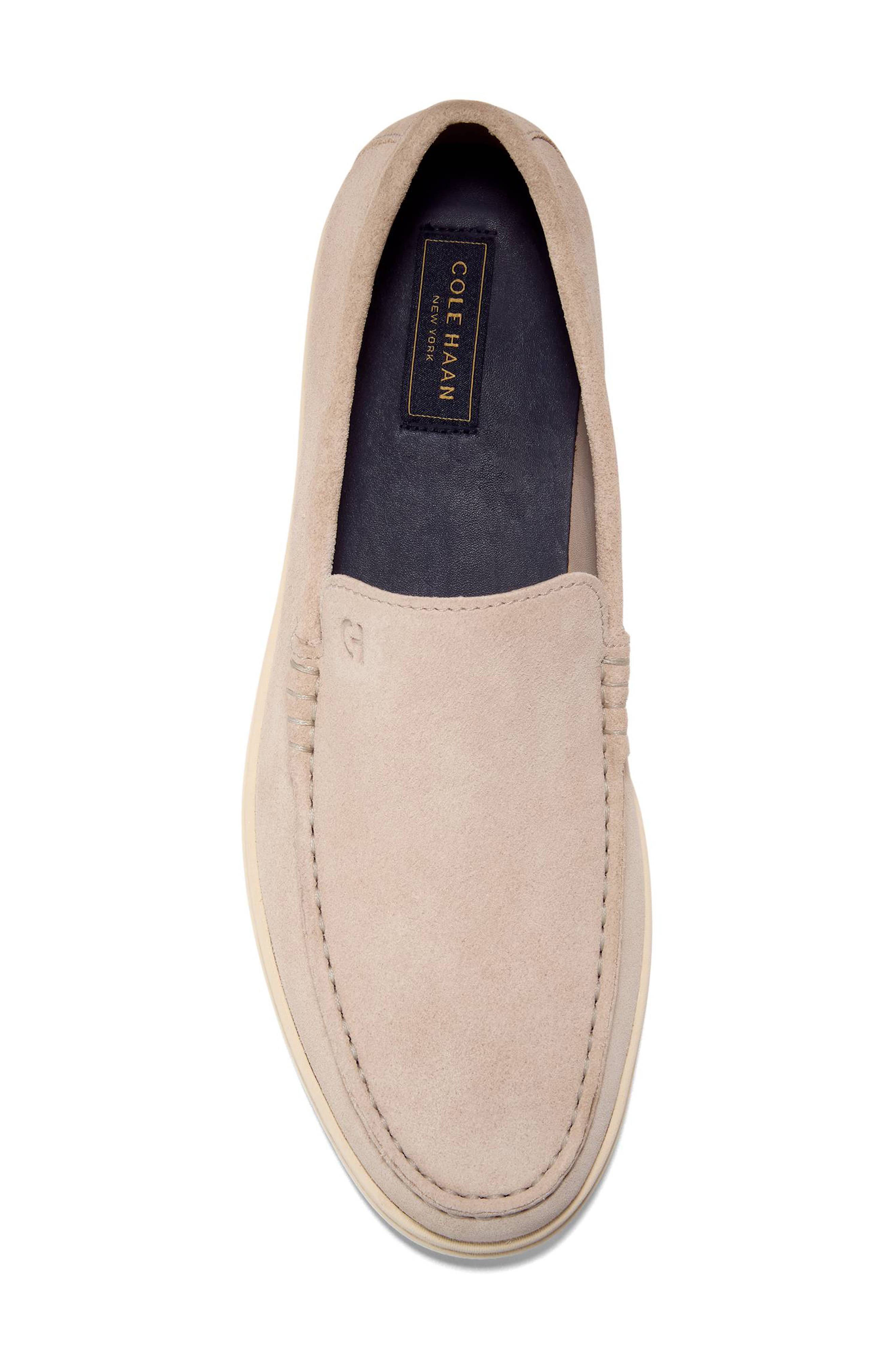 Greenwich Grand Venetian Loafer, Alternate, color, OXFORD TAN SUEDE / IVORY