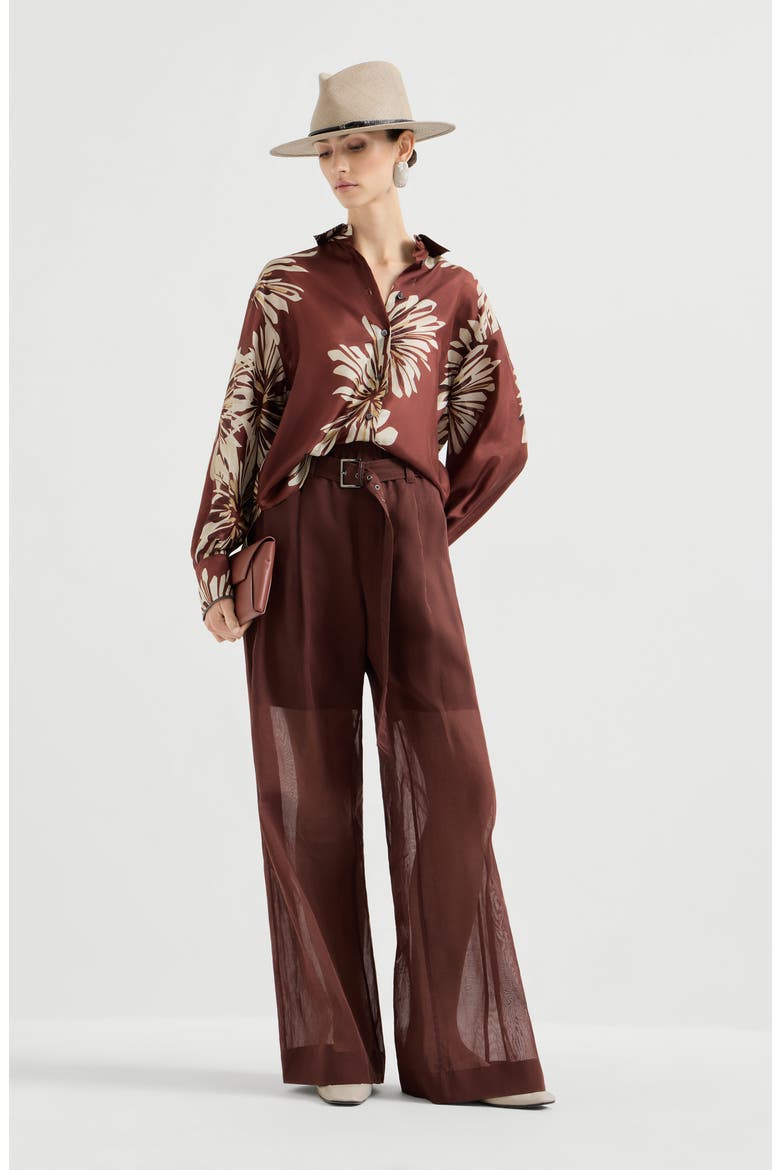 Loose trousers, Alternate, color, Bordeaux