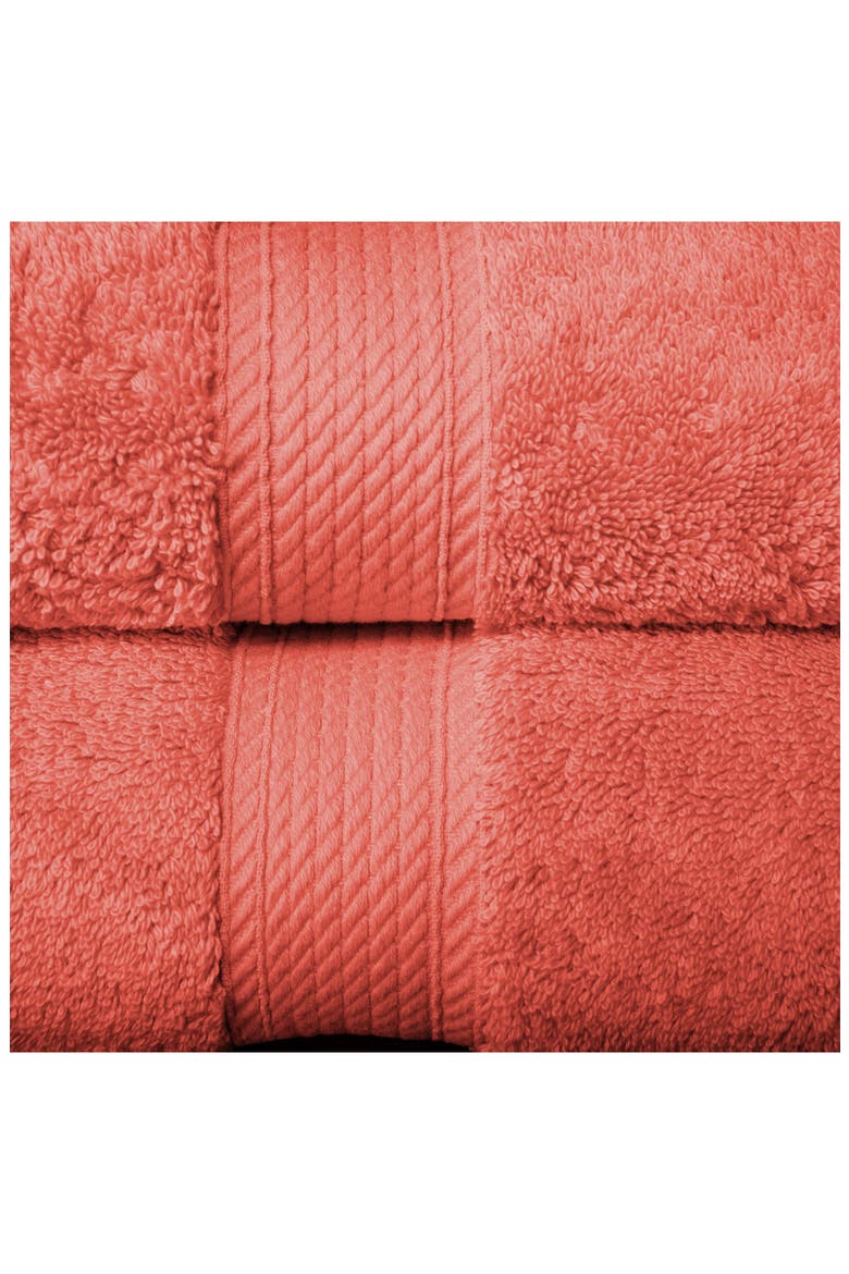 Egyptian Cotton 10-Piece Towel Set, Alternate, color, CORAL