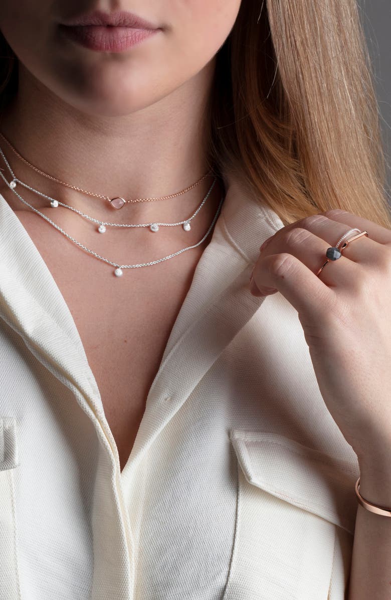 Monica Vinader Fiji Diamond Pendant Necklace, Alternate, color, 