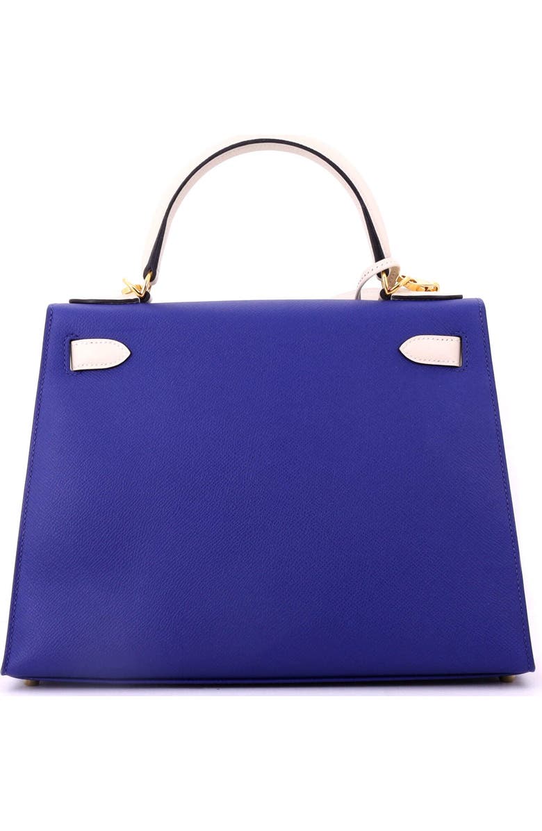 Pre-Owned Hermes Kelly Handbag Bicolor Epsom with Gold Hardware 28, Alternate, color, Bicolor - Bleu Electrique/Nata