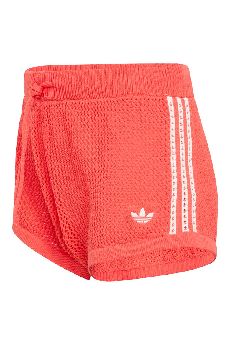 Open Knit Shorts, Alternate, color, SEMI LUCID RED