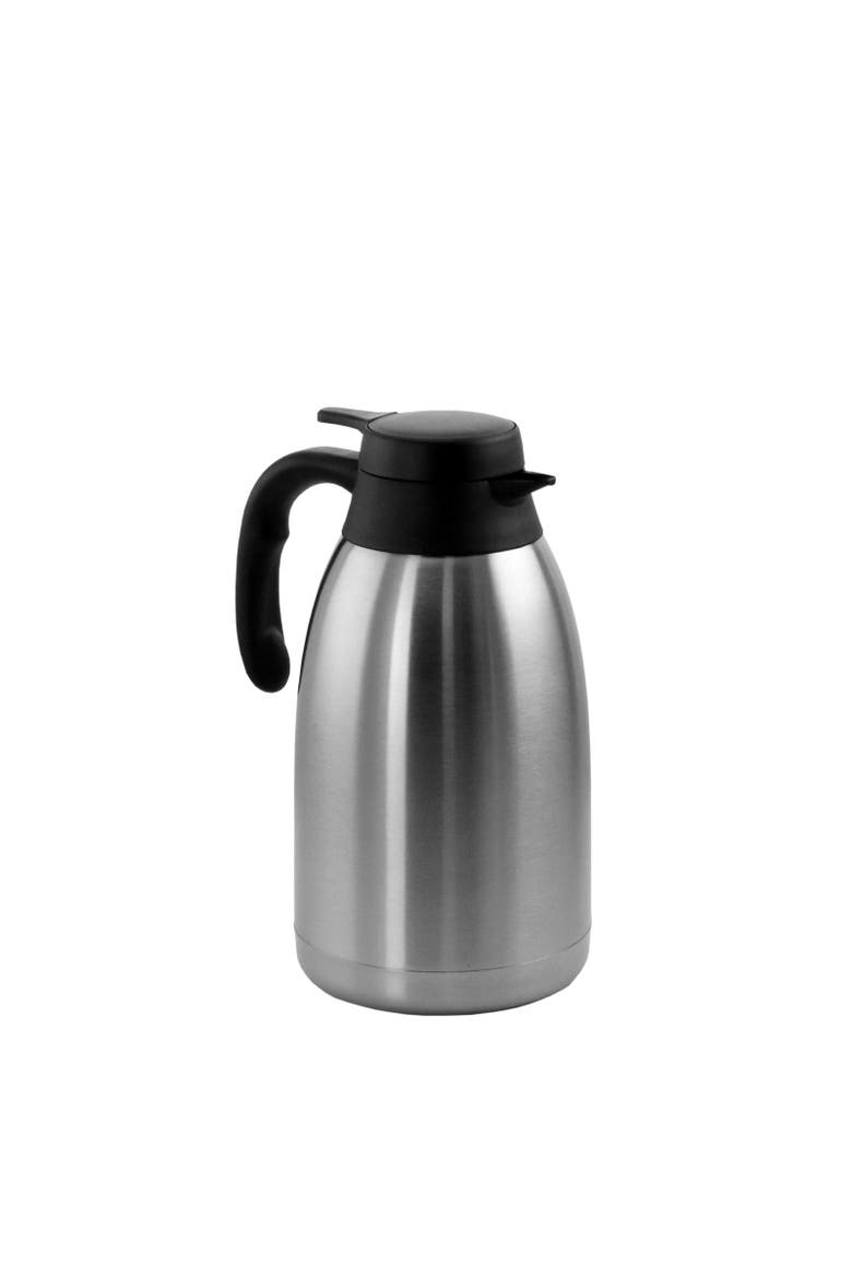 2L Stainless Steel Thermal Beverage Carafe for Coffee and Tea, Alternate, color, Silver