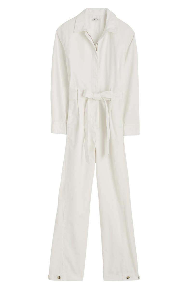Madewell Utility Coverall Straight Leg Jumpsuit, Alternate, color, White