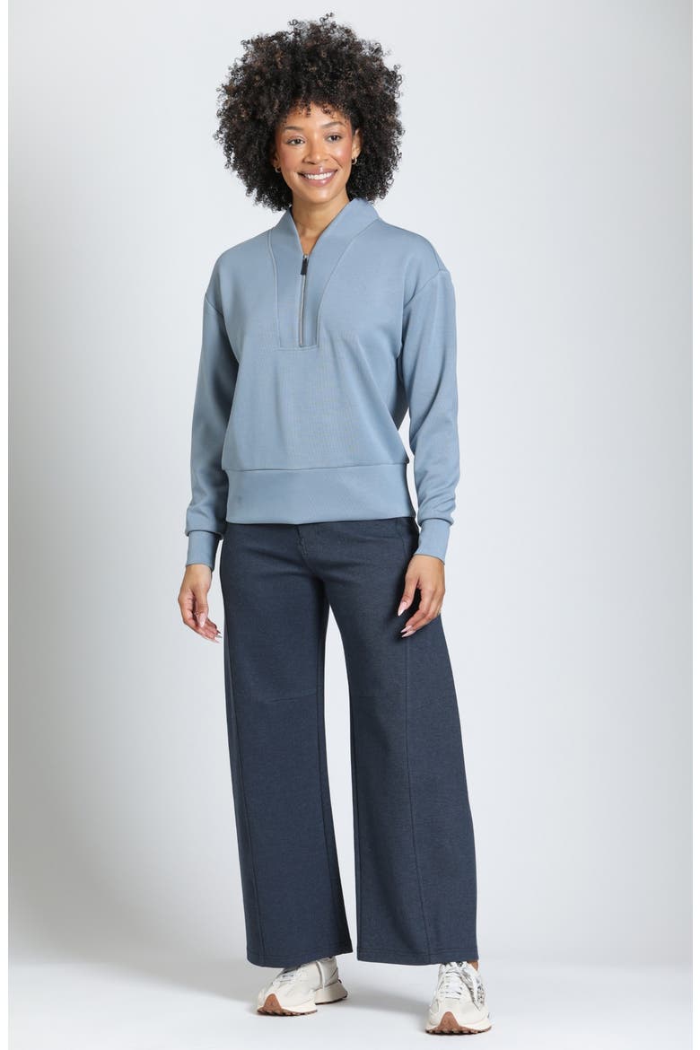 Half Zip Pullover, Alternate, color, INDIGO BLUE