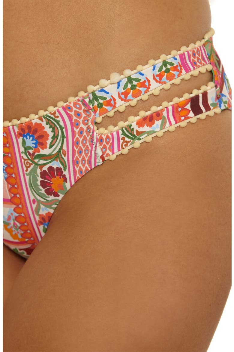Verona Hipster Bikini Bottoms, Alternate, color, PINK MULTI