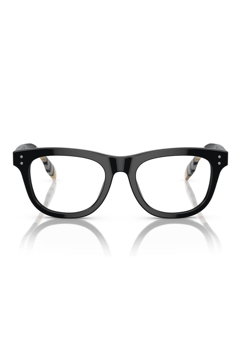 47mm Square Optical Glasses, Main, color, BLACK / DEMO LENS
