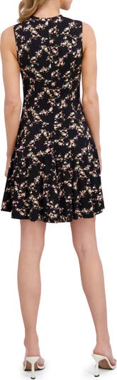 Floral Sleeveless Jersey Dress