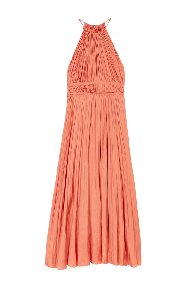 maje Pleated maxi dress, Main, color, 