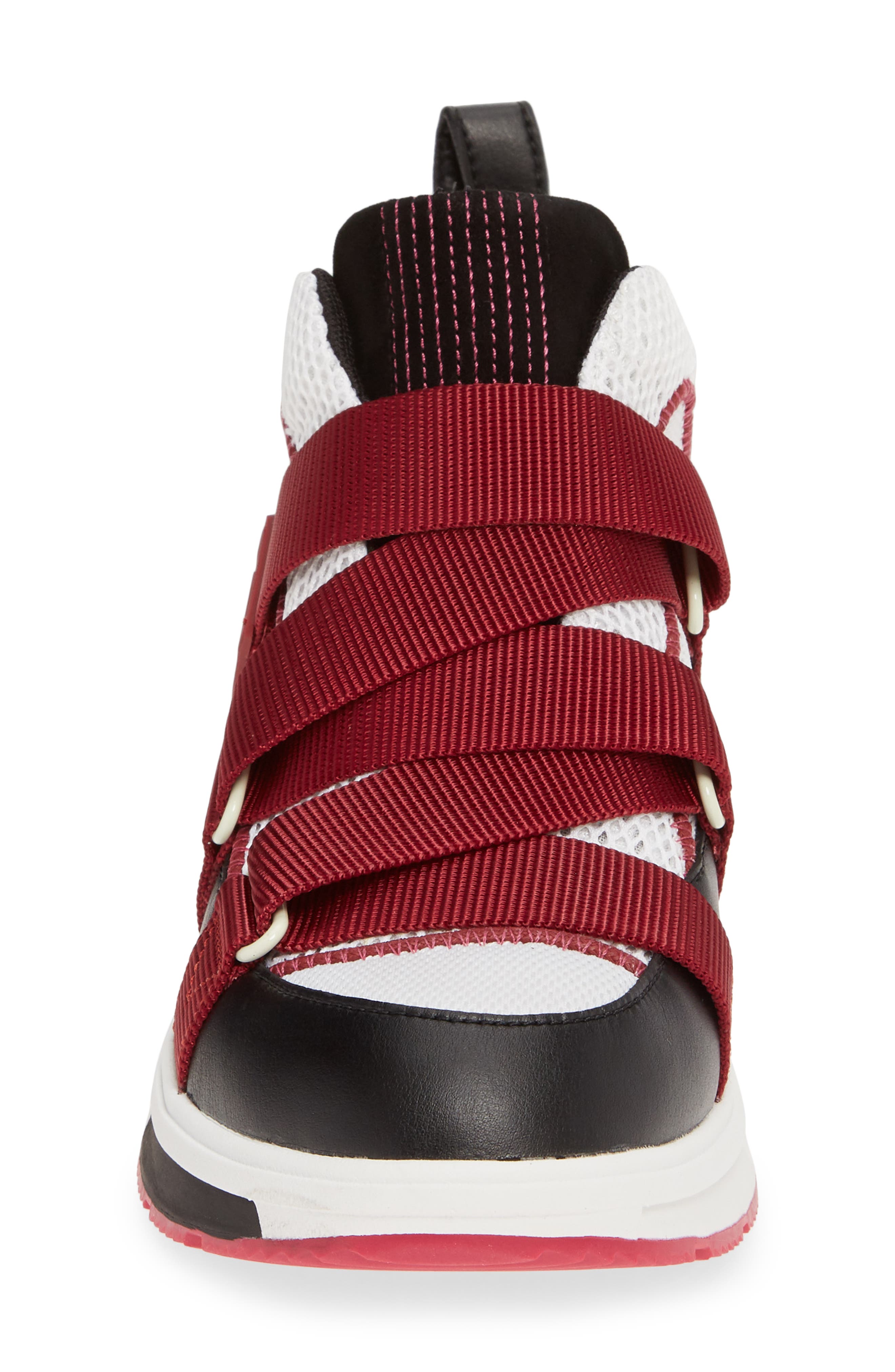 Andrea Z-Strap Sneaker, Alternate, color, FUCHSIA/ CREAM/ BLACK