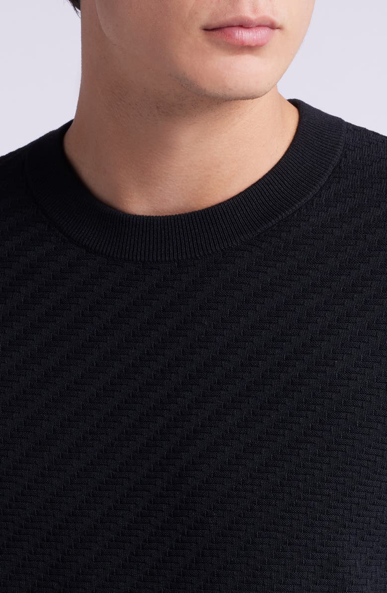 Cuts Riviera Textured Cotton Blend Crewneck Sweater, Alternate, color, 