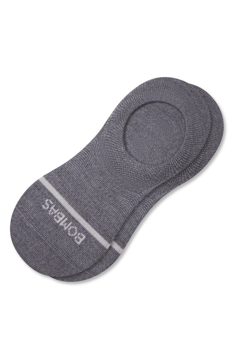 Bombas Heathered Merino Wool Blend No-Show Socks, Alternate, color, 