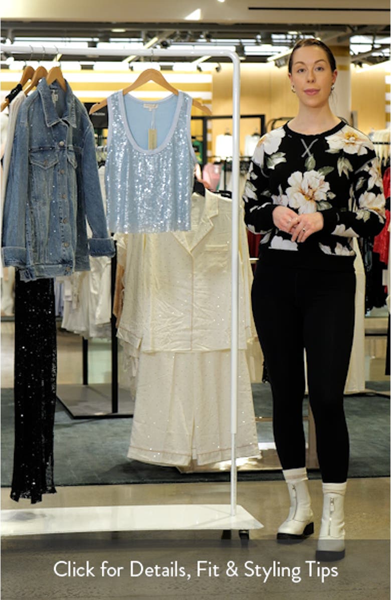 Chelsey Sequin Crop Top, sales video thumbnail