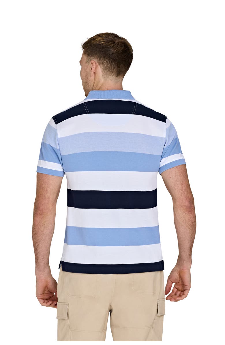 Raging Bull Birdseye Hoop Pique Polo, Alternate, color, Sky Blue